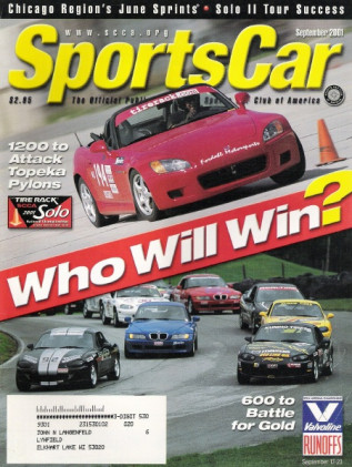 SPORTS CAR 2001 SEPT - CHICAGO JUNE SPRINTS, SOLO II TOUR SUCCESS